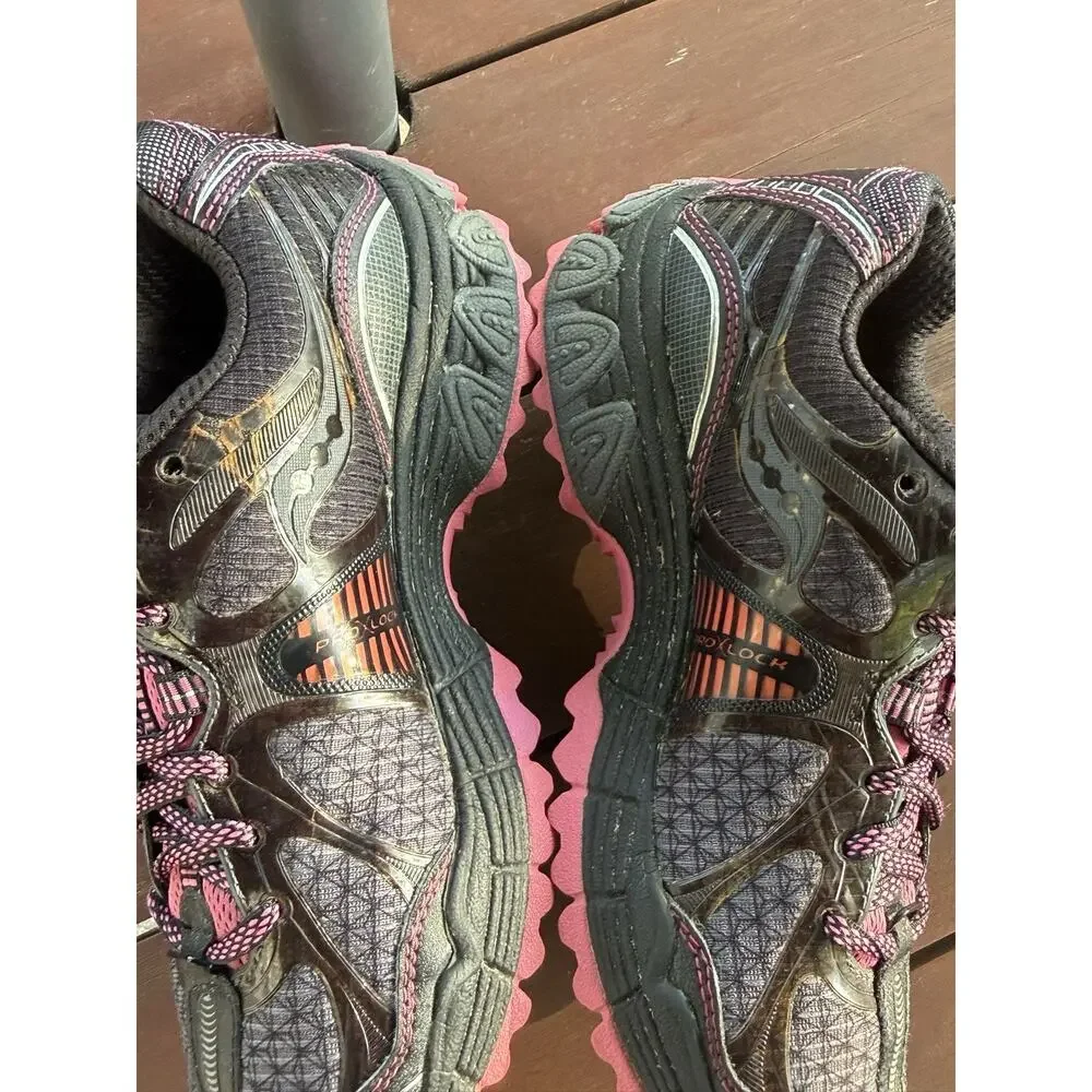 Saucony Run Anywhere Women’s Running Shoes Size 7 Black Fuchsia Athletic - Picture 8 of 15